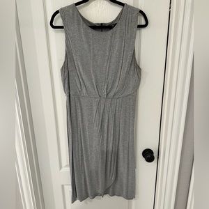 Grey wrap dress